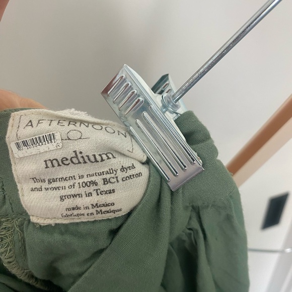 Green A-Line Tiered Maxi Skirt - Picture 4 of 4